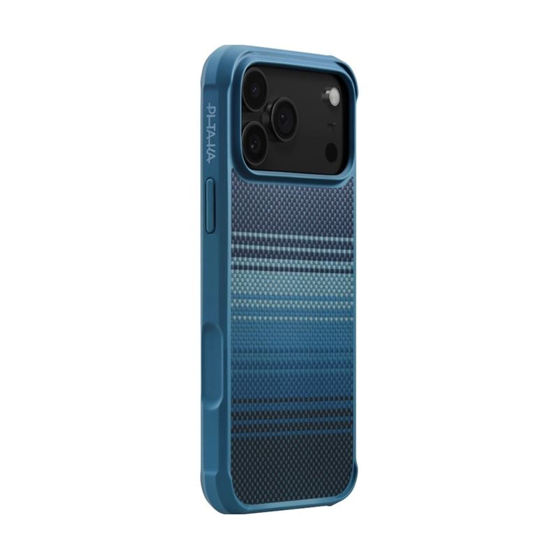 Carcasa Pitaka Aramid ProGuard Moonrise compatibila cu iPhone 17 Pro Max, Albastru