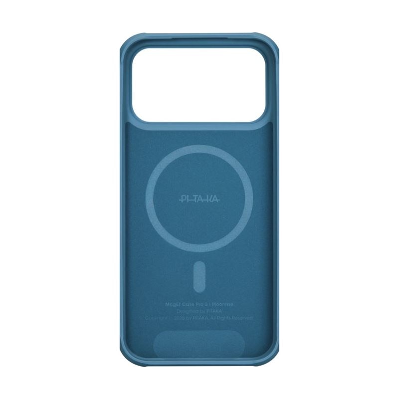Carcasa Pitaka Aramid ProGuard Moonrise compatibila cu iPhone 17 Pro Max, Albastru