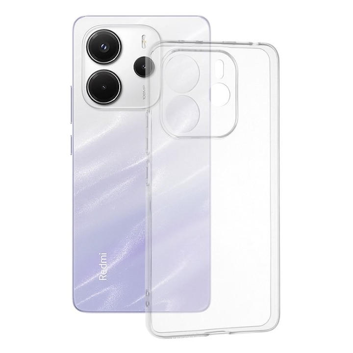 Husa de Protectie, Flippy, Compatibila cu Xiaomi Redmi 12 4G/5G, TPU, Transparent