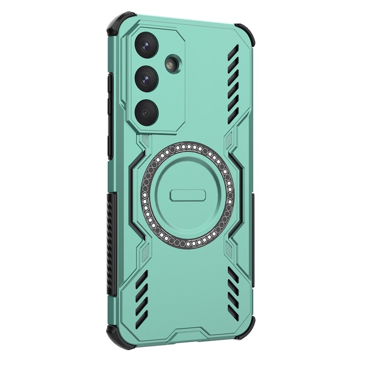 Husa pentru Samsung Galaxy S25 FE DaDen® ArmorMag, Magsafe, Antisoc, Calitate Premium, Protectie Superioara, Verde