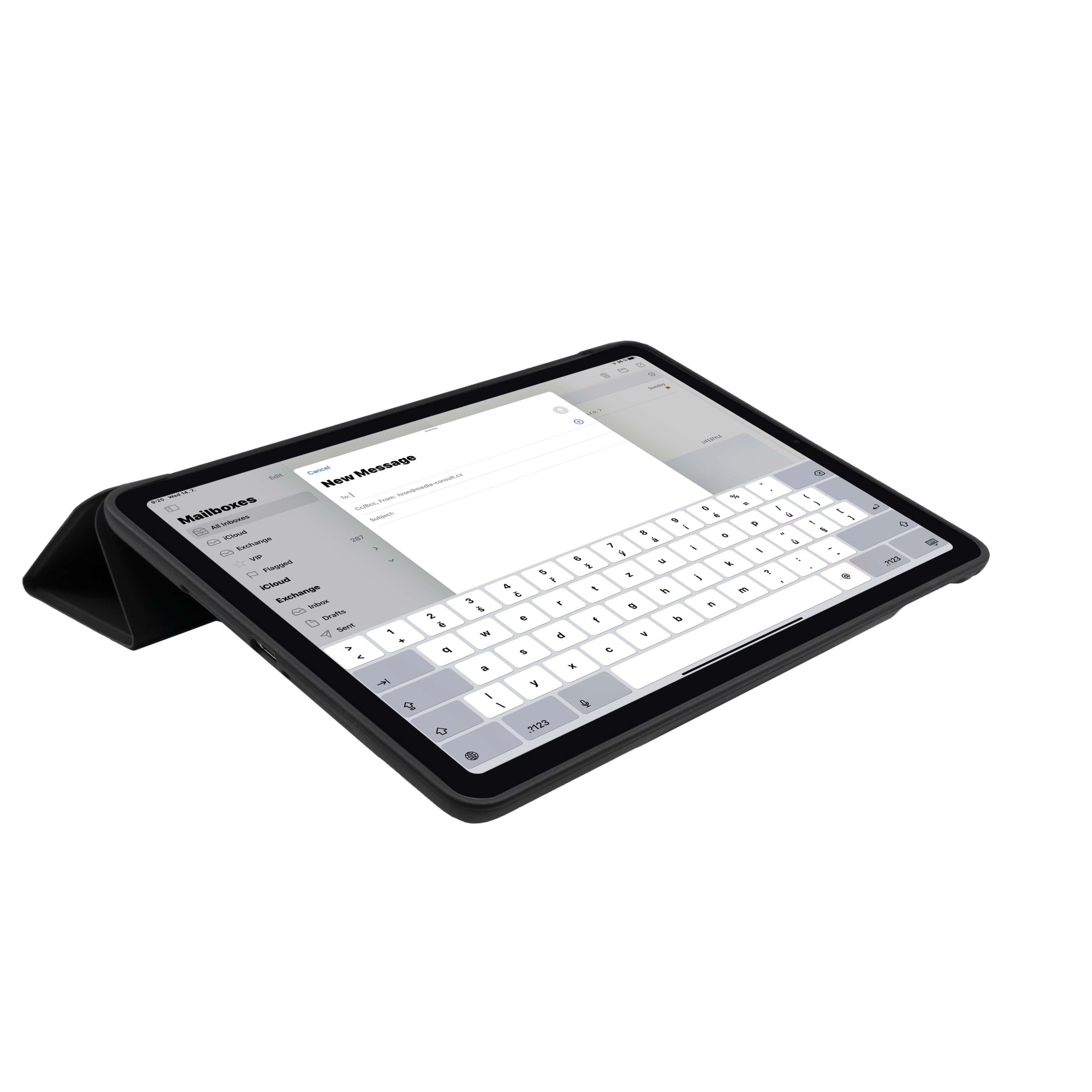 Husa pentru Apple iPad Air (2020), FIXED Padcover, Negru