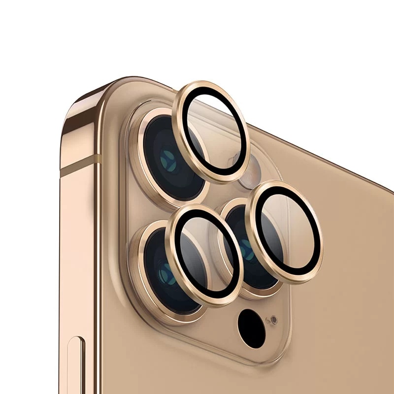 Set folii protectie camera, Mohave, Compatibil cu iPhone 12 Pro Max, Gold