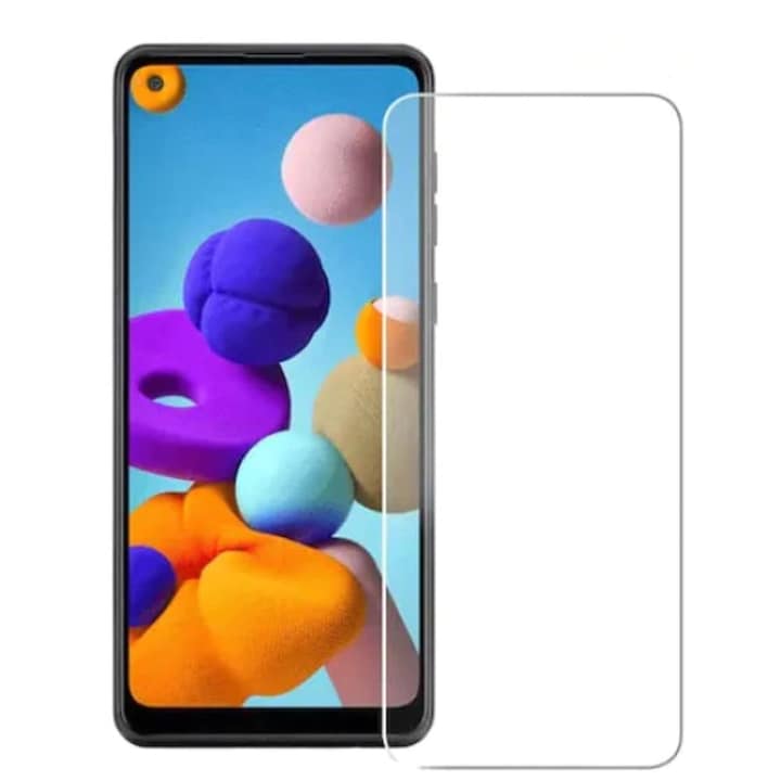 Folie sticla compatibila cu Samsung Galaxy A21s, 0.33mm, 9H, 2.5D, Transparent