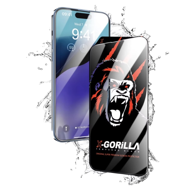 Set 2 Folii Privacy Glass, Sticla Securizata, Compatibil cu iPhone 13 Pro Max,14 Plus Gorila X instalare usoara cu dispozitiv EASYAPP pentru indepartarea prafului, Anti-zgarieturi, Anti-amprenta, anti-explozie, Anti-soc, Anti-ulei, Anti-orbire