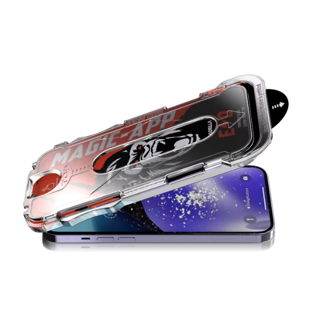 Set 2 Folii Privacy Glass, Sticla Securizata, Compatibil cu iPhone 13 Pro Max,14 Plus Gorila X instalare usoara cu dispozitiv EASYAPP pentru indepartarea prafului, Anti-zgarieturi, Anti-amprenta, anti-explozie, Anti-soc, Anti-ulei, Anti-orbire