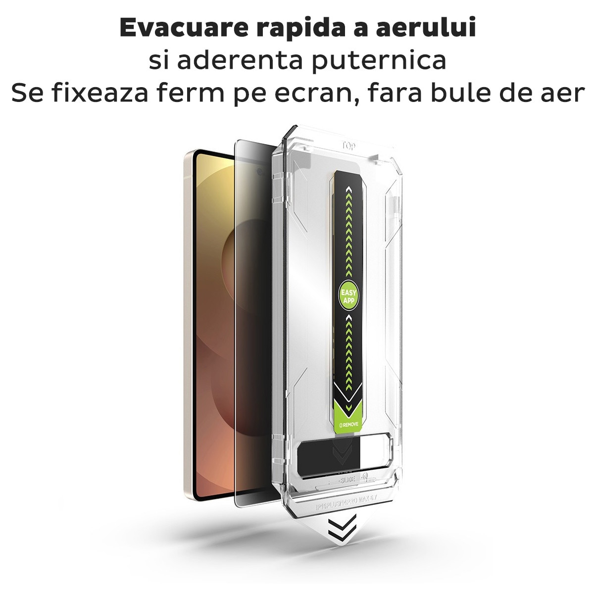 Folie Sticla Privacy pentru Samsung Galaxy S26 Ultra Daden TitanGlass, Kit de instalare usoara si rapida cu dispozitiv de potrivire automata, Protectie Profesionala, Ultra Rezistenta
