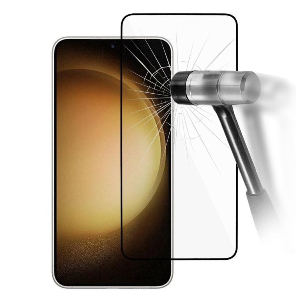 Folie de Protectie din Sticla Securizata 3D, compatibila cu Samsung Galaxy S23 Ultra, Protectie Profesionala, Full Cover, Anti Zgarieturi, Anti Socuri, Full Glue, Black