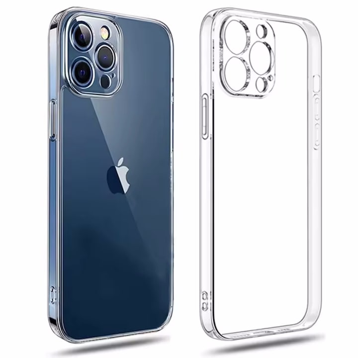 Husa de protectie pentru telefon iPhone 15 Pro, enkourakoko®, Silicon, ultra slim, gel, Transparenta