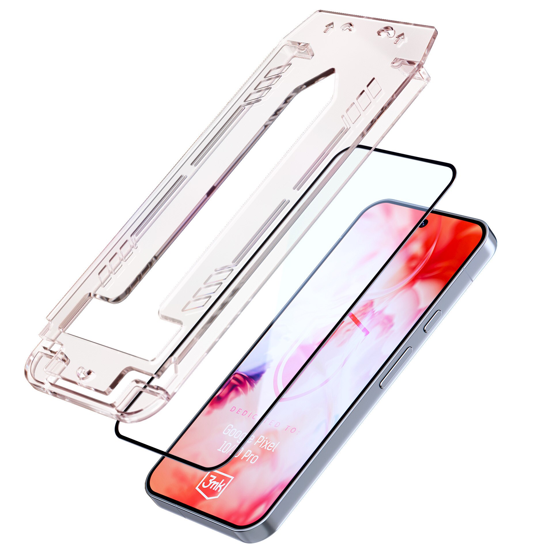 2x Sticla securizata cu aplicator pentru Google Pixel 10 si Pixel 10 Pro - 3mk HARDY® Hardura 9H™