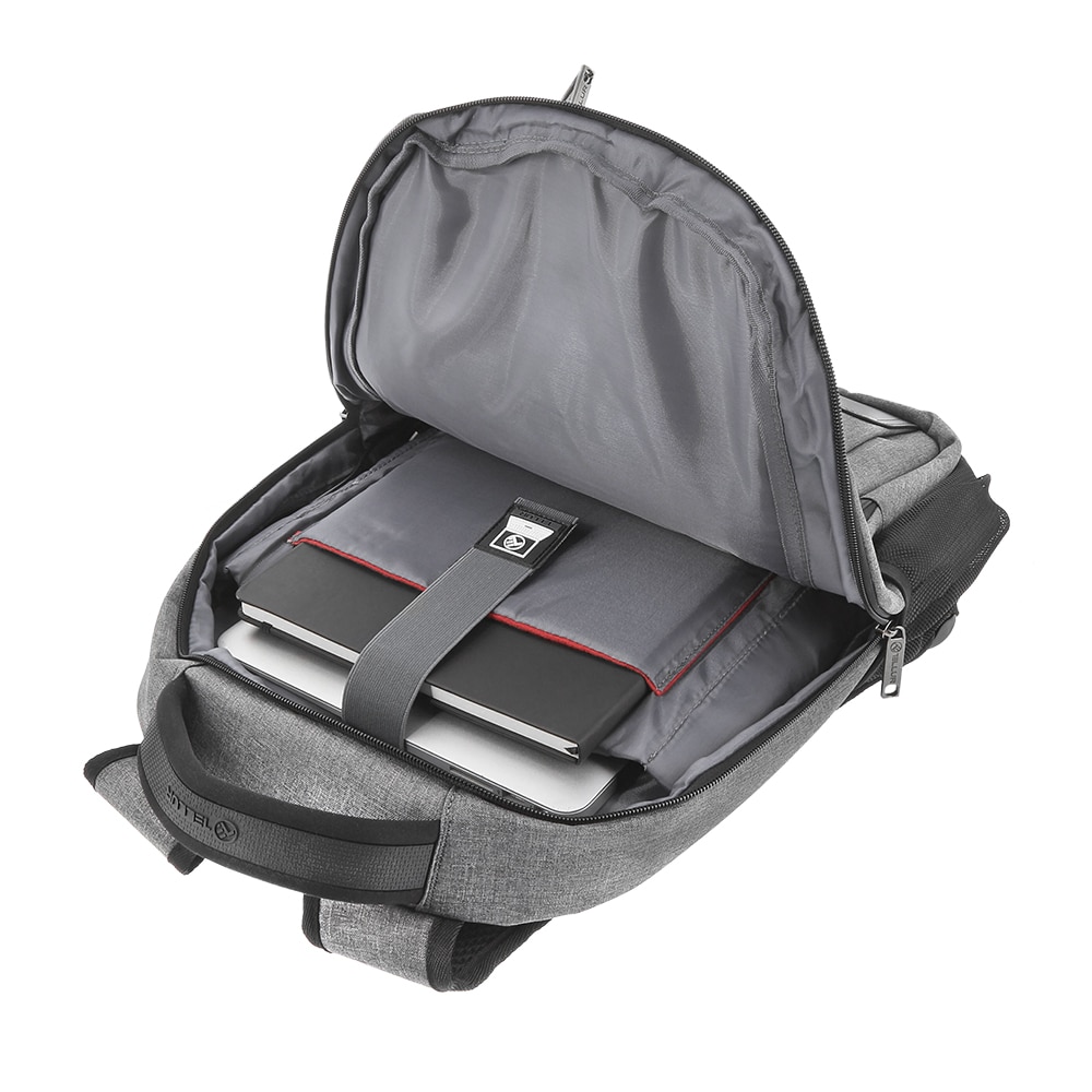 Rucsac laptop Tellur Companion, cu port USB, 15.6", Gri