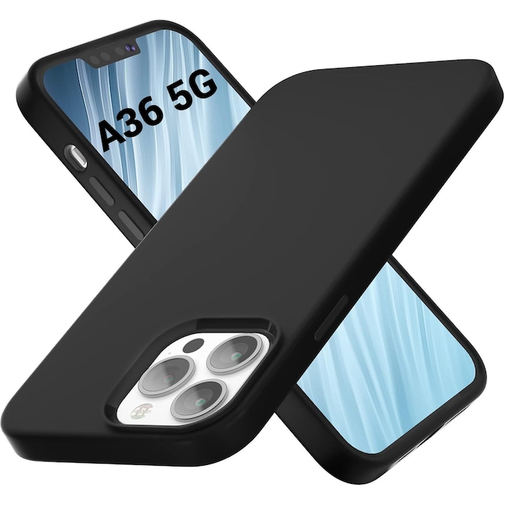 Husa de silicon ultra slim pentru Samsung A36 5G (A366) / A56 5G (A566) Negru
