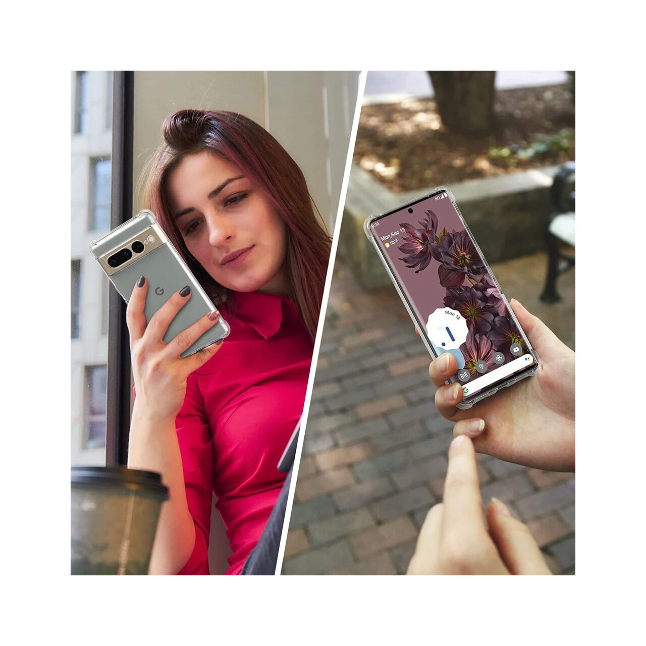 Husa pentru Google Pixel 7 Pro - Techsuit Shockproof Clear Silicone - Clear