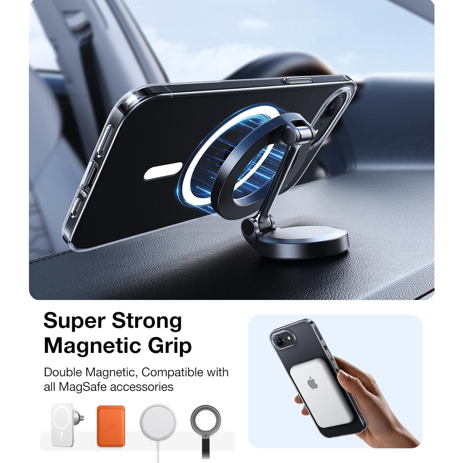 Husa pentru iPhone 17 Pro - Torras SlimFit MagSafe Series - Clear