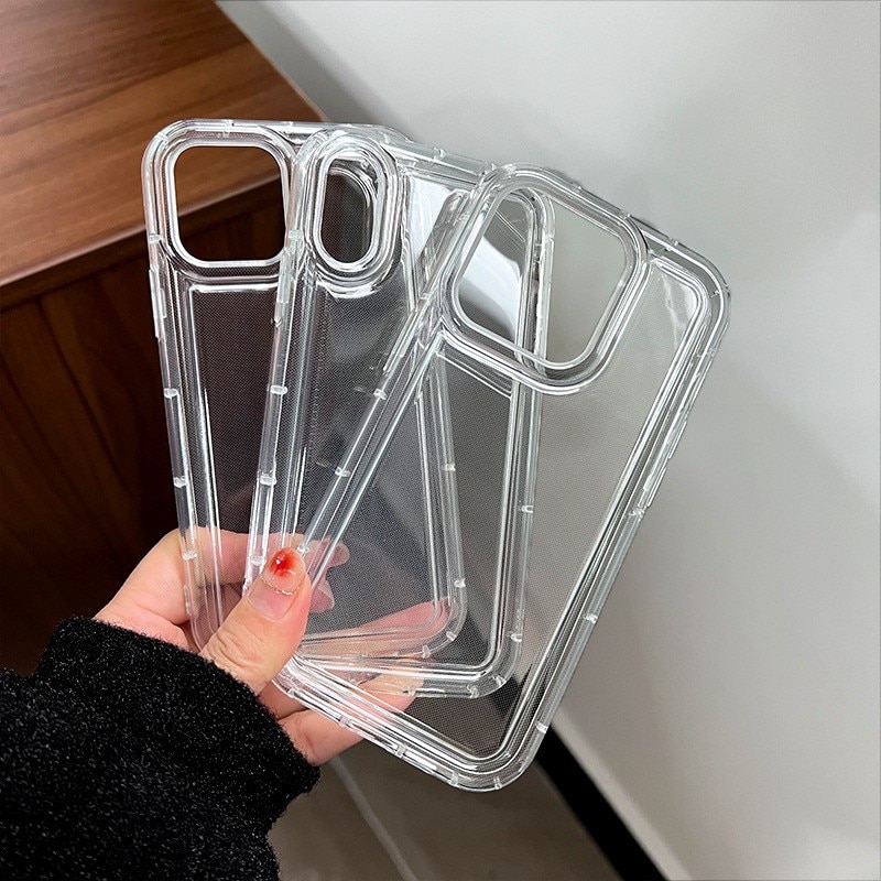 Husa de protectie Flippy, Airbag Shock Absorption, TPU, pentru Apple iPhone 14 Plus, Transparent