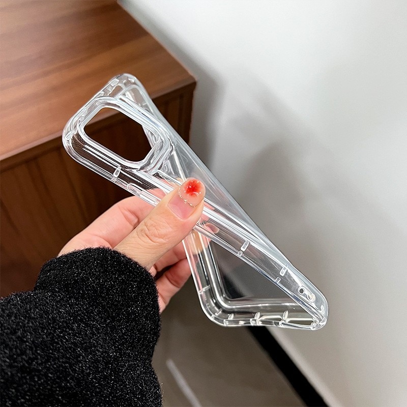 Husa de protectie Flippy, Airbag Shock Absorption, TPU, pentru Apple iPhone 14 Plus, Transparent