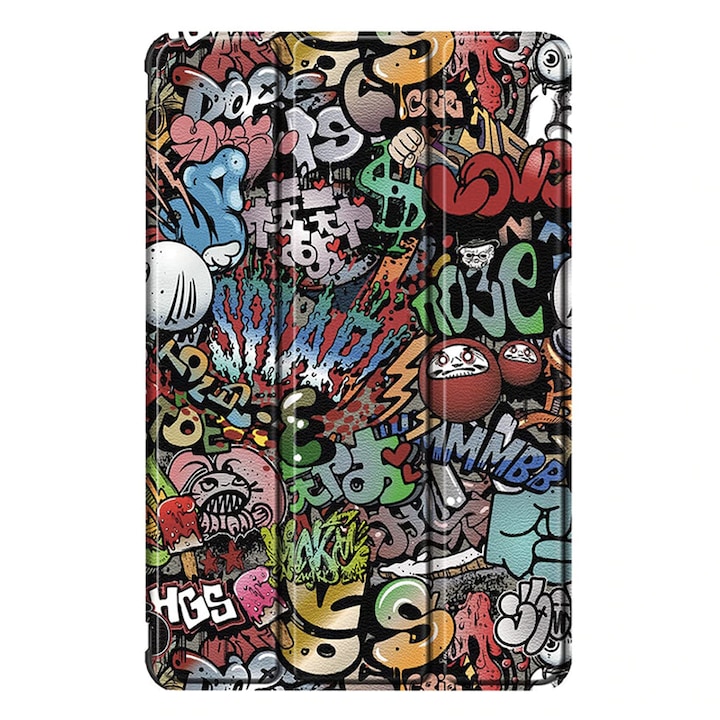 Husa Tableta din Piele compatibila cu Huawei Matepad T 10 / T 10S (9.7 inch / 10.1 inch), Protectie Completa, Functie de Stand, Optim Technology, Multicolor