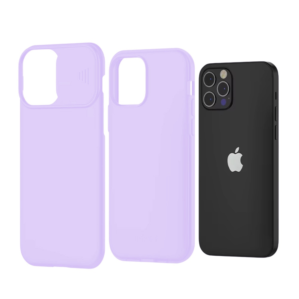 Husa din Silicon Capac Glisant pentru Samsung Galaxy A32 4G, Confidentialitate, Acoperire si Protectie Camera, Rezistenta, Mov Lavanda