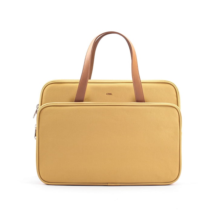 Geanta laptop JCPAL Milan, 15/16", culoare sand, cu curea detasabila si impermeabila