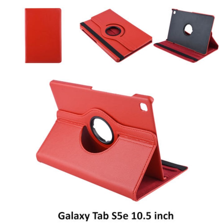 Tablete Samsung Galaxy Tab S5e 10.5 (10.5 inch) - husa rosie pentru tableta din piele