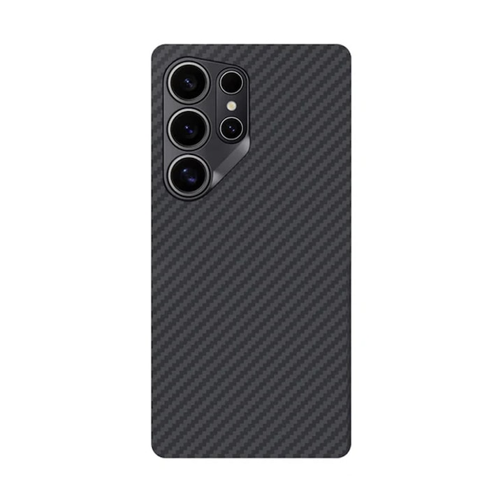 Husă de protecție pentru Samsung Galaxy S26 Ultra, FONIX, Kevlar, Negru, Ultra-subțire, Anti-încărcare