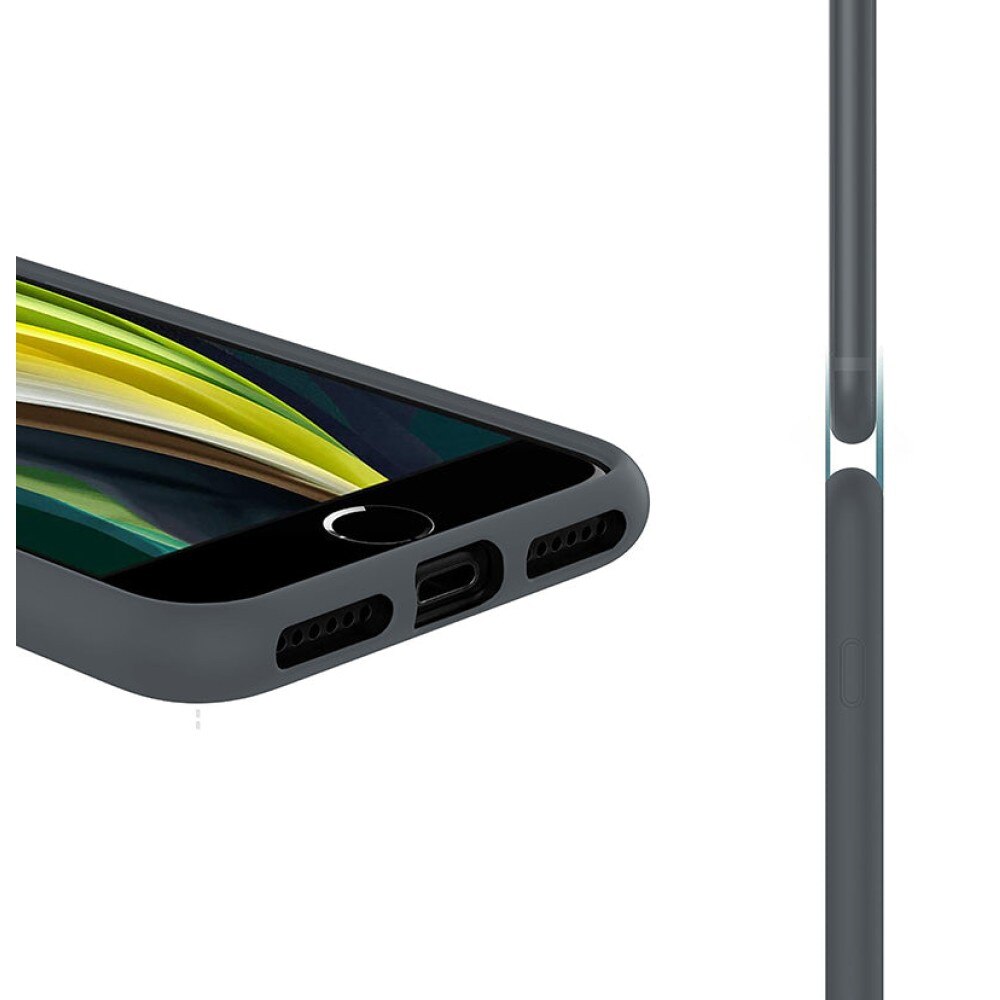 Husa CASEY STUDIOS™ pentru Apple iPhone XS Max, Soft Silicone Premium, Microfibra in Interior, Dark Gray, de Protectie, Ultra Slim, pentru Incarcare Wireless, Margini Ridicate pentru Protectia Ecranului si a Camerelor