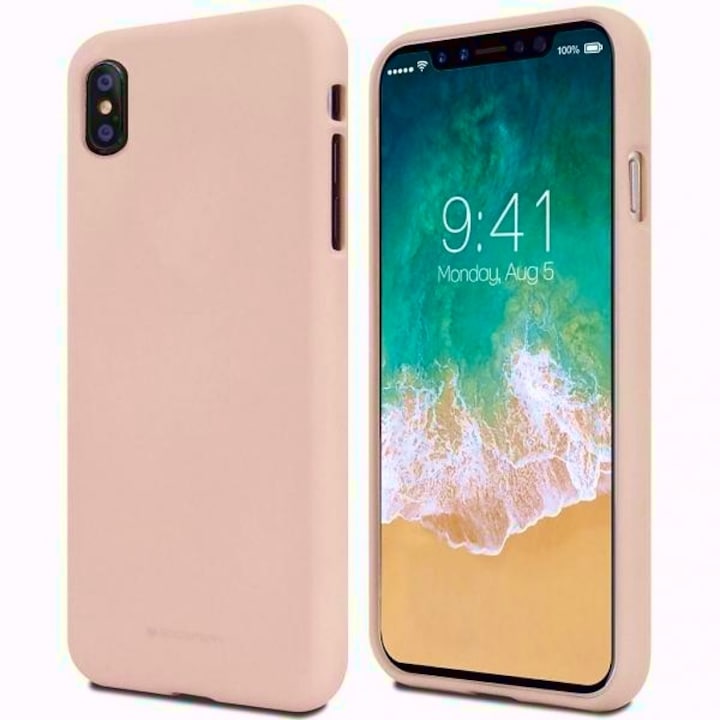 Husa Mercury Soft compatibila cu Google Pixel 8, roz nisipiu, TPU, design modern