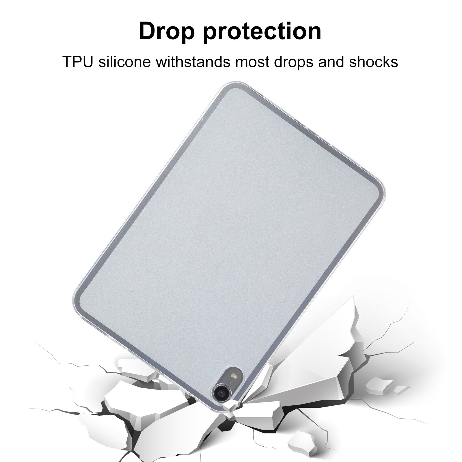 Husa tableta compatibila cu iPad Mini 6, Transparenta, Material TPU