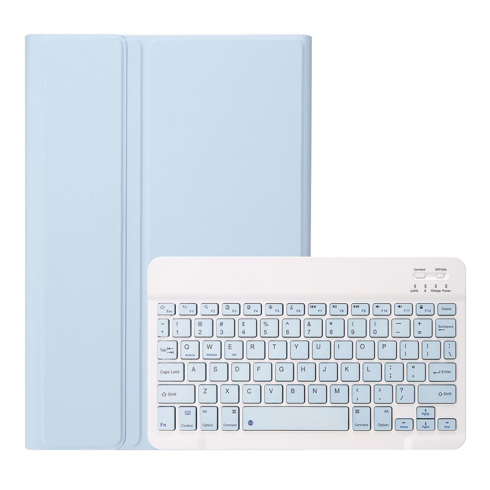 Husa cu tastatura pentru Samsung Galaxy Tab S11, XGSM, 2 in 1, Bluetooth, slot pentru stylus, albastra