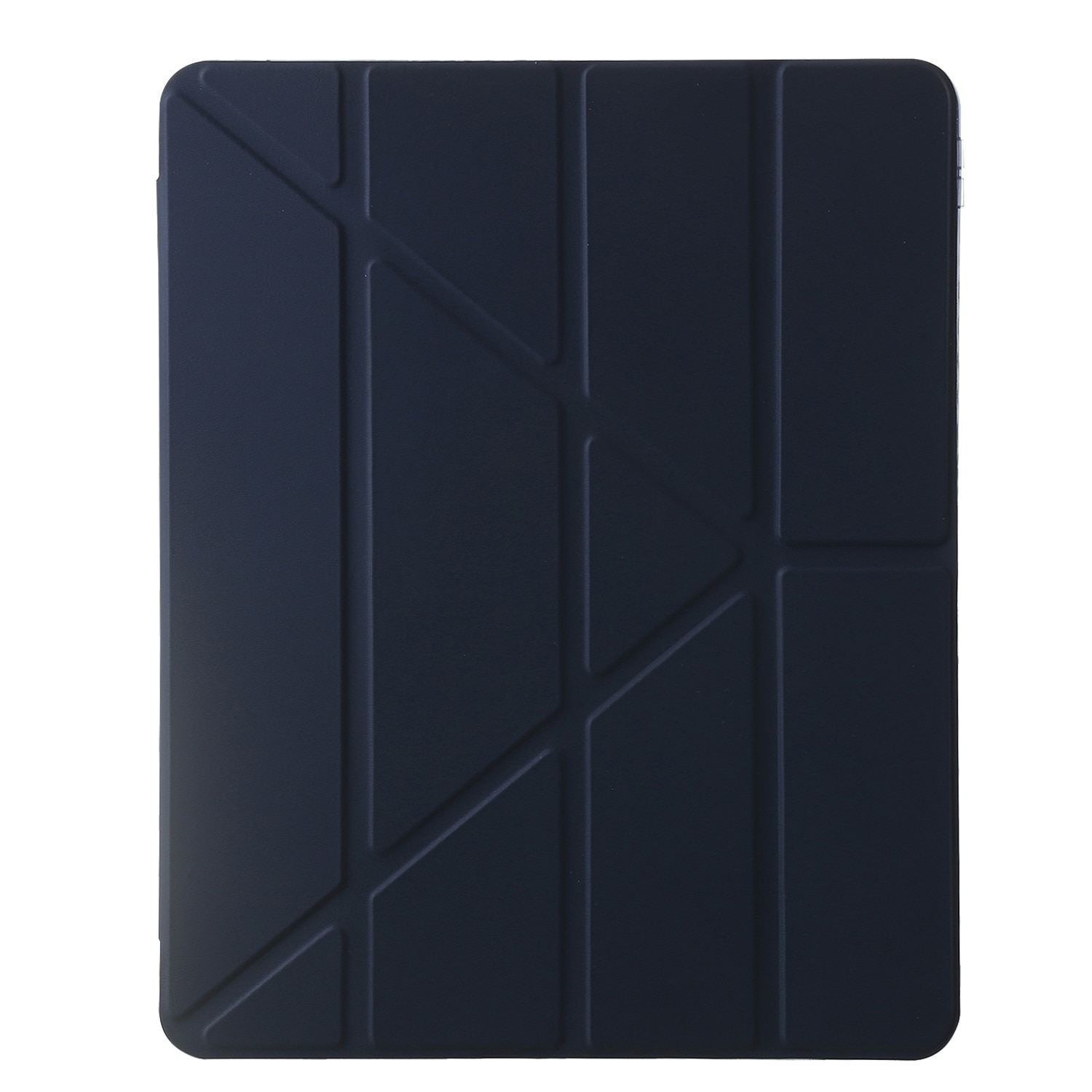 Husa tableta compatibila cu iPad Air 11, Clear plastic, Deformation, Albastru Inchis