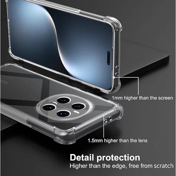 Husa protectie Mat-Tech compatibila cu Honor Magic7 Pro, Protectie Camera, Colturi anti-soc, Decupaje Precise, Rezistenta la impact, Transparenta