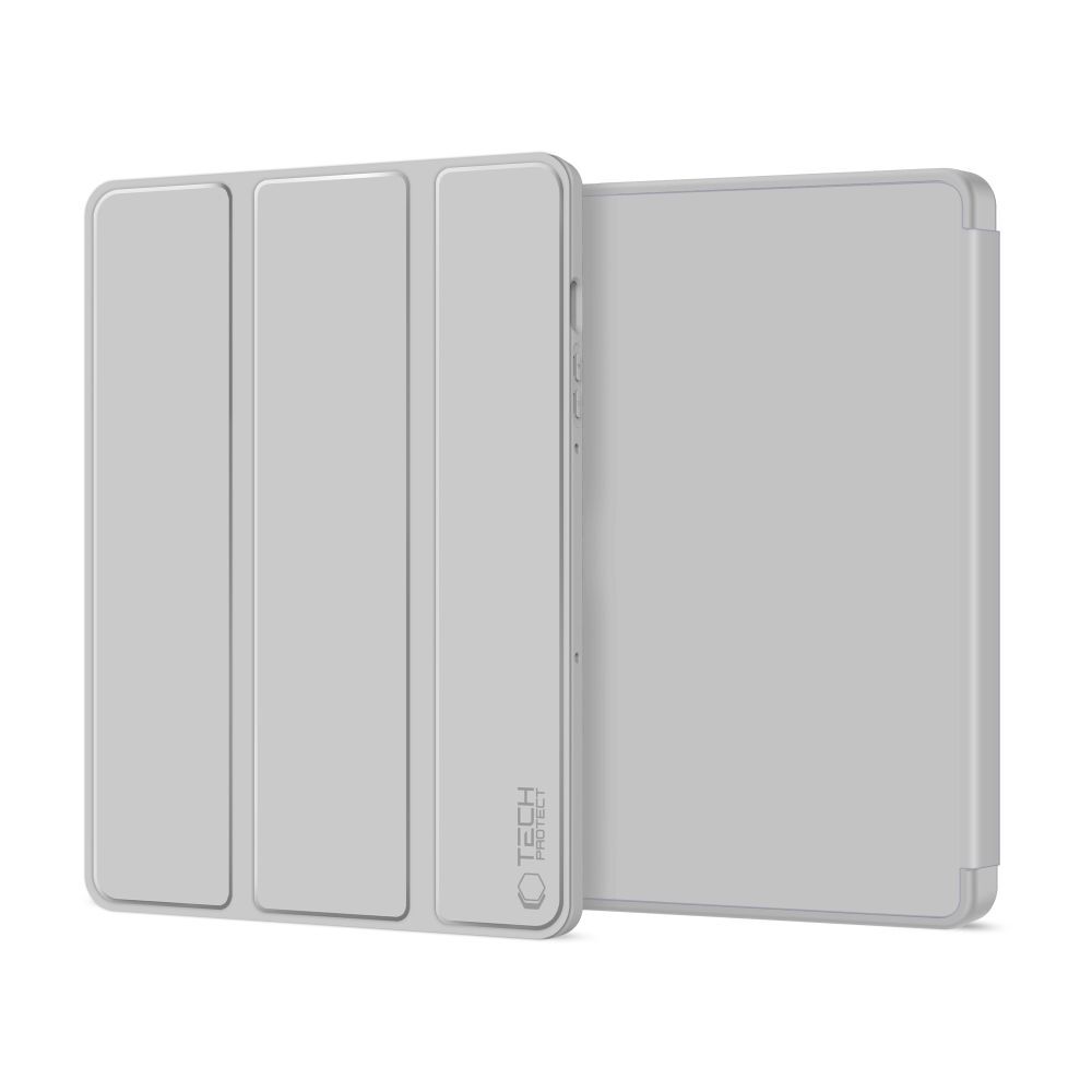 Husă de tabletă compatibilă cu Samsung Galaxy Tab S9 11" (SM-X710, SM-X716) - husă inteligentă gri, cu suport pentru creion
