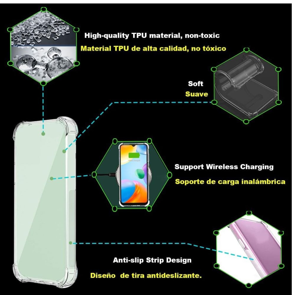 Husa antisoc, compatibila cu Honor 400 Pro, 1.5 mm, rezistenta, colturi intarite, Transparent