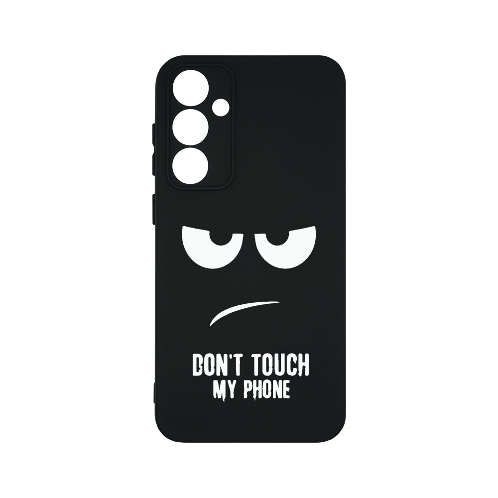 Husa BestCase® Premium Silicon, Compatibila Cu Samsung Galaxy A55 5G, Don’t Touch My Phone, SLIM 1.2MM, Microfibra in interior, Antisoc, Protectie Camera, Margini ridicate pentru protectia ecranului, PB 90