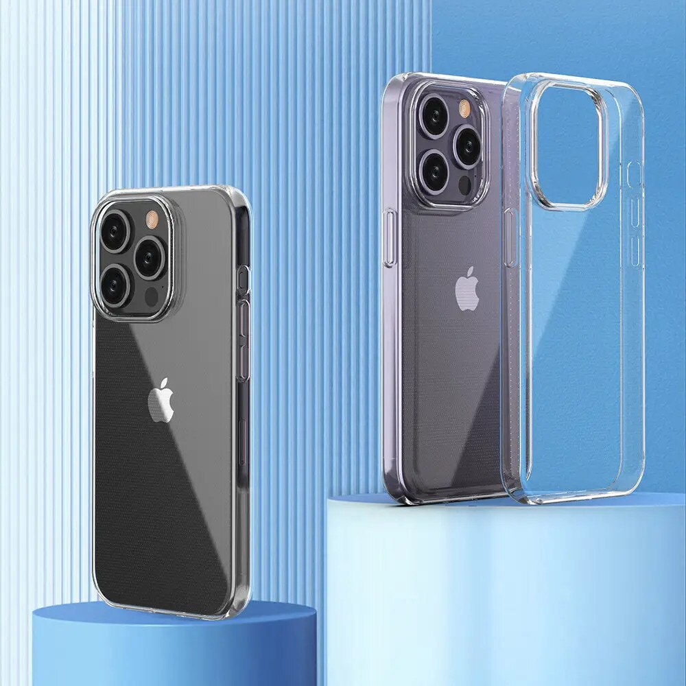 Carcasa Ultra Clear compatibila cu iPhone 15 Pro, TPU, 0.9mm, Transparent