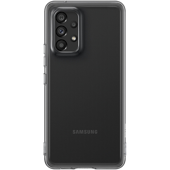 Husa de protectie Samsung Soft Clear Cover pentru Galaxy A53 5G, Black
