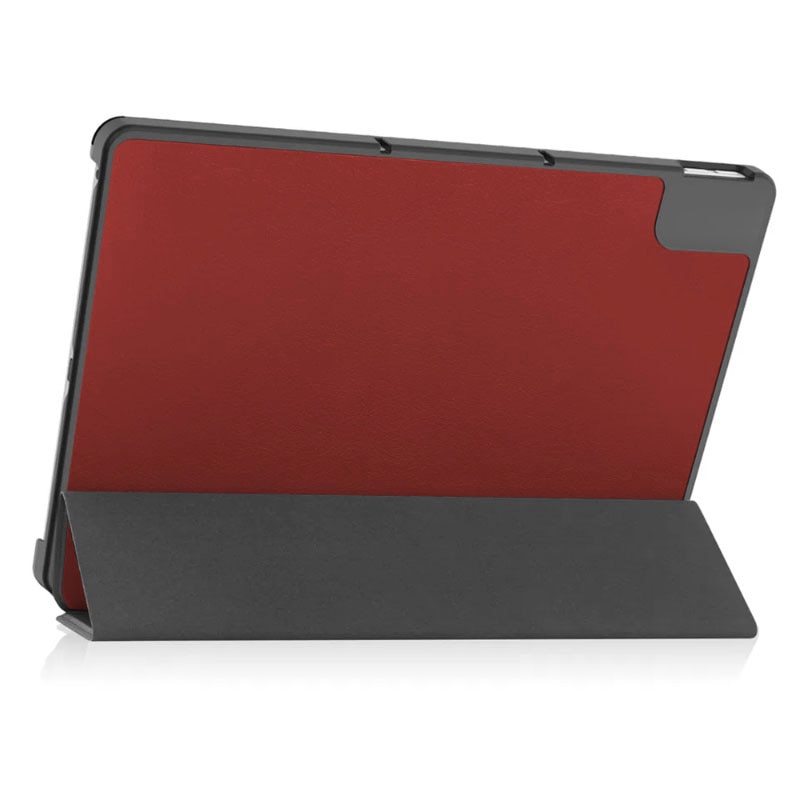 Husa Tableta AZIAO din piele PU pentru Samsung Galaxy Tab S6 Lite P610/P615, Protectie Completa 360, Interior Catifea, Functie de Stand, Display Protejat, Smart Cover, Colturi Anti-soc, Rosu