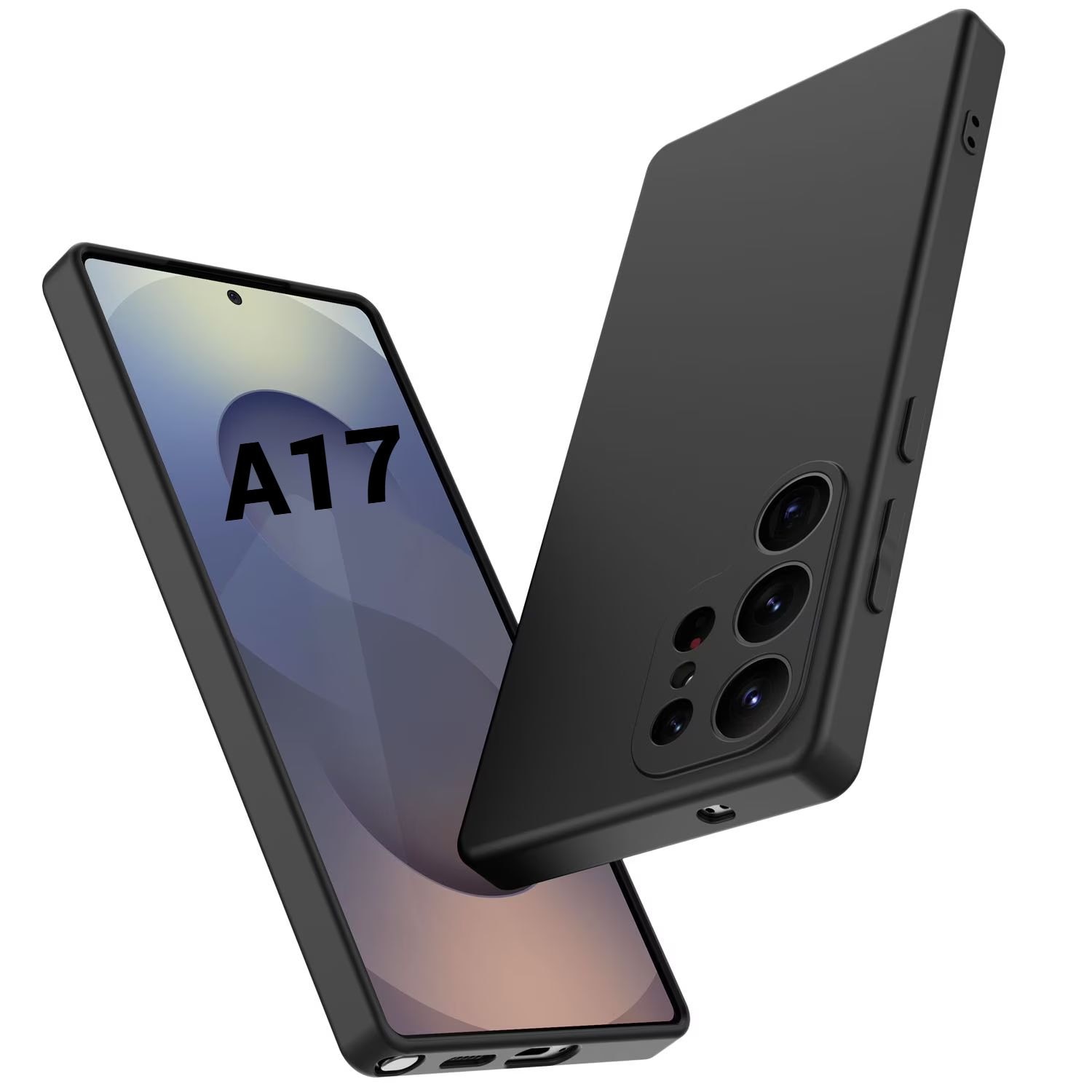 Husa de silicon ultra slim pentru Samsung A17 4G (A175) / A17 5G (A176) Negru