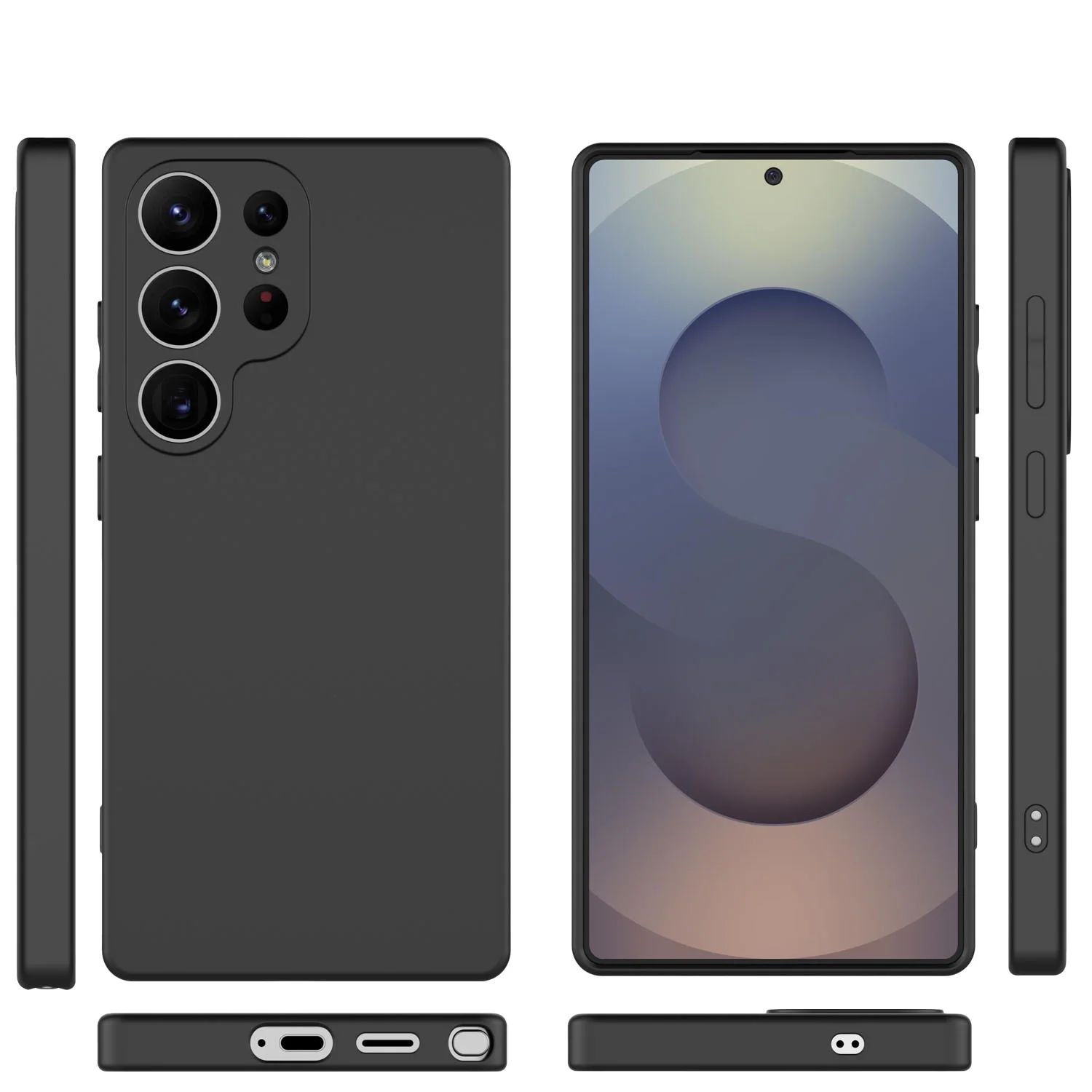 Husa de silicon ultra slim pentru Samsung A17 4G (A175) / A17 5G (A176) Negru