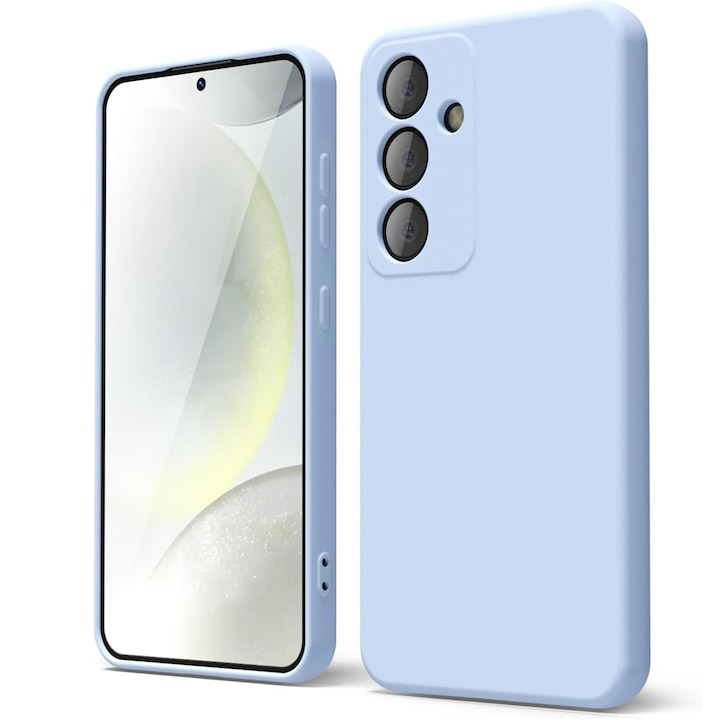 Husa pentru Samsung Galaxy S24 Plus Premium Silicon Daden®, Protectie Camera, Antisoc, Calitate Premium, Albastru deschis