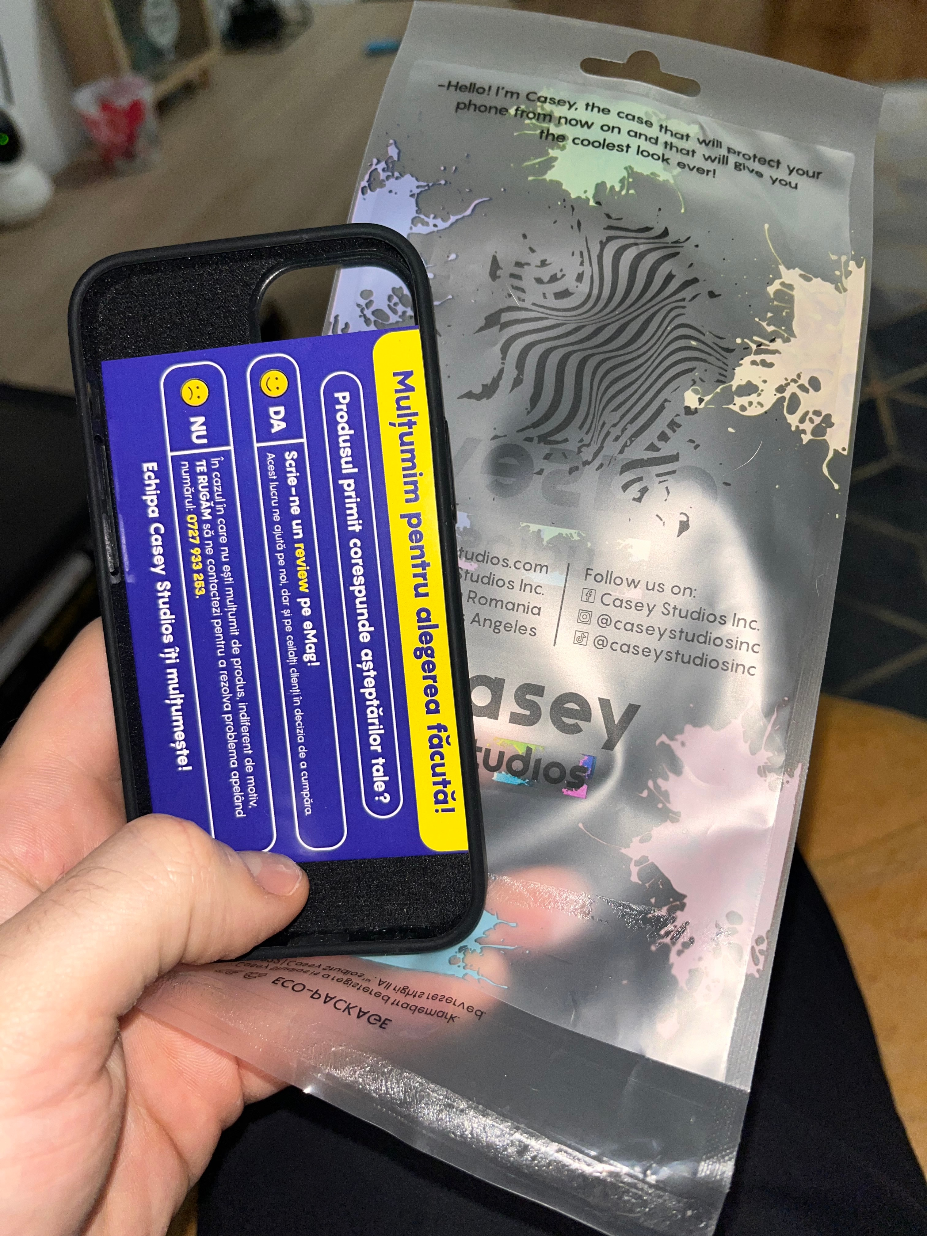 Husa CASEY STUDIOS™ pentru Apple iPhone 13 Mini, Soft Silicone Premium, Microfibra in Interior, Midnight Blue, de Protectie, Ultra Slim, pentru Incarcare Wireless, Margini Ridicate pentru Protectia Ecranului si a Camerelor