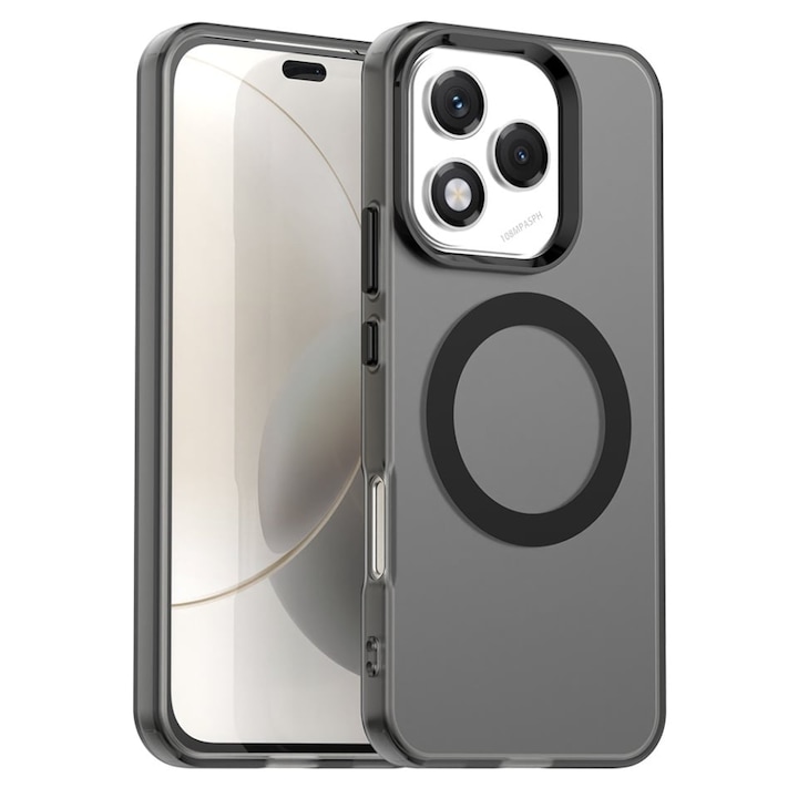 Husa pentru Honor 400 Lite, SKYDDAR INOVATION, CandyCase, Magsafe, set cu sticker, Negru
