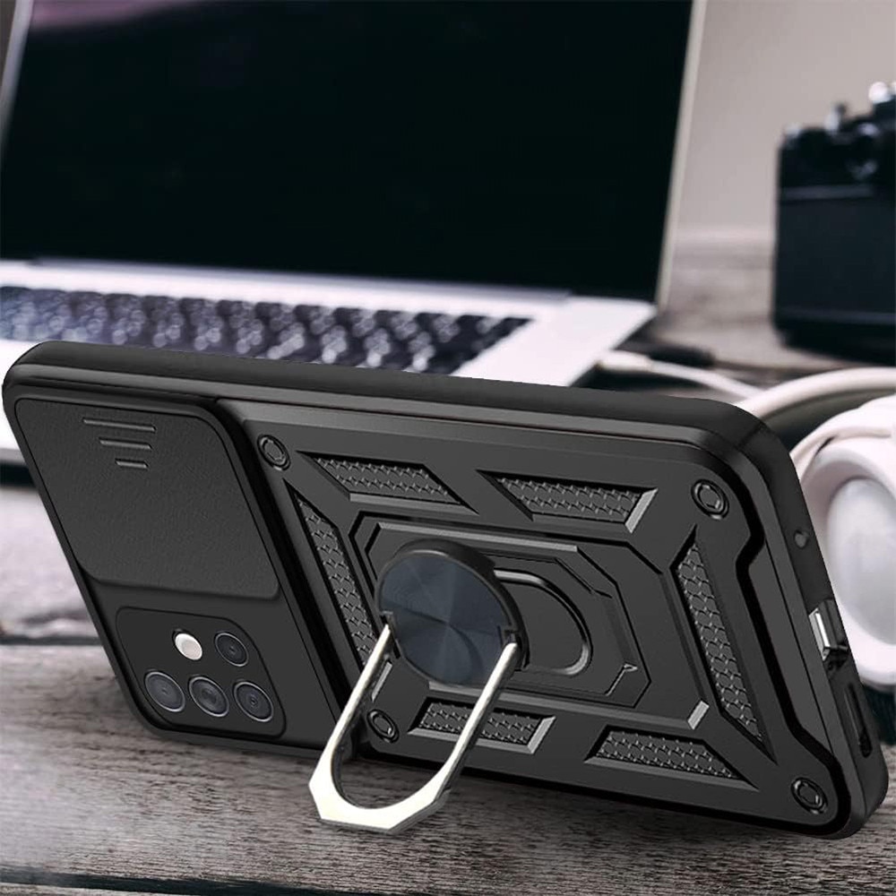 Husa pentru Samsung Galaxy A51 4G - Techsuit CamShield Series - Black
