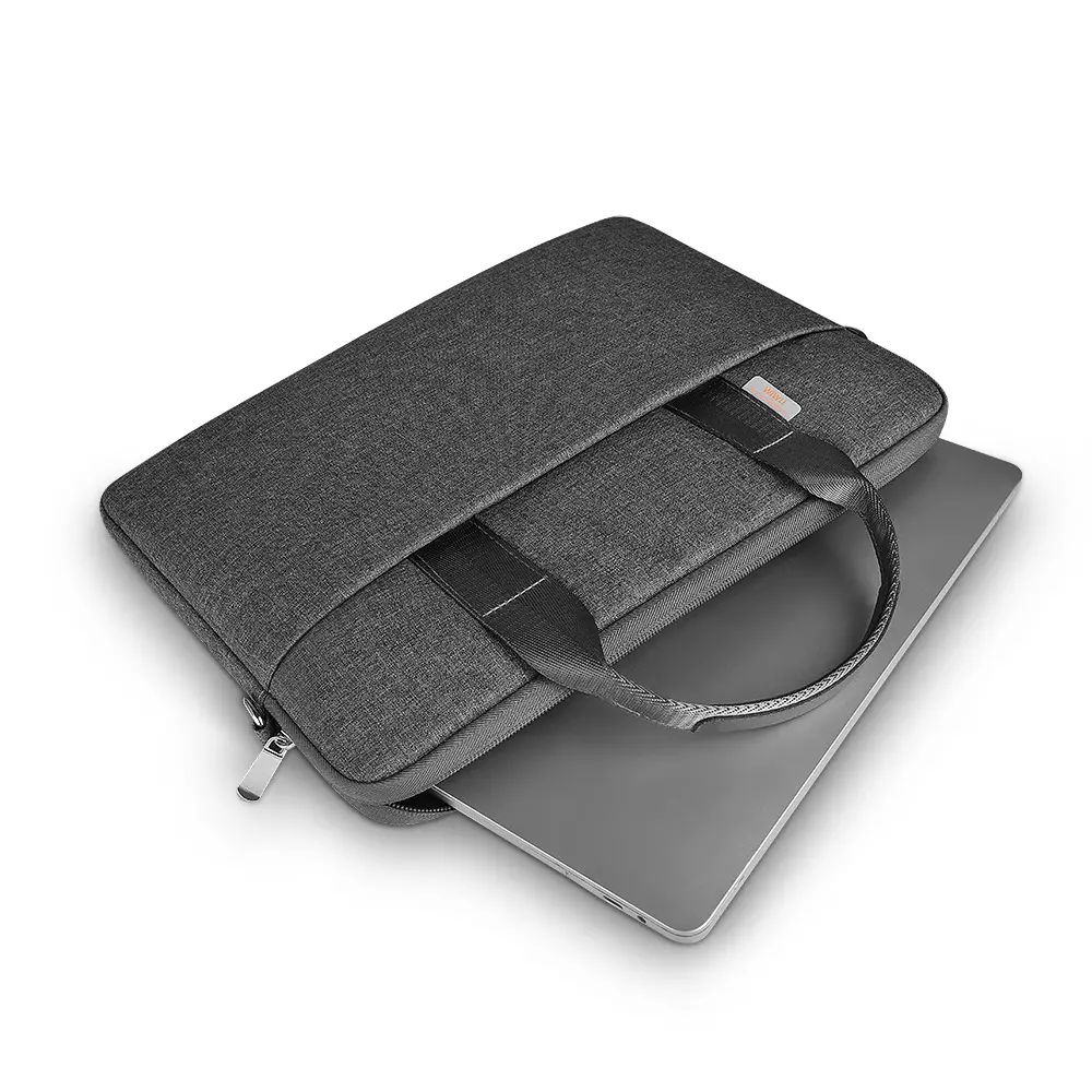Geanta pentru laptop in stil minimalist, WiWU, Poliester, 15.6 inchi, Negru