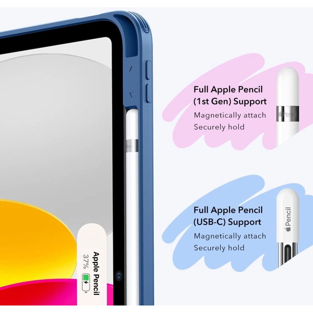 Husa pentru Apple iPad 10.9" 2022 / 11" 2025, ESR, Albastru Marin
