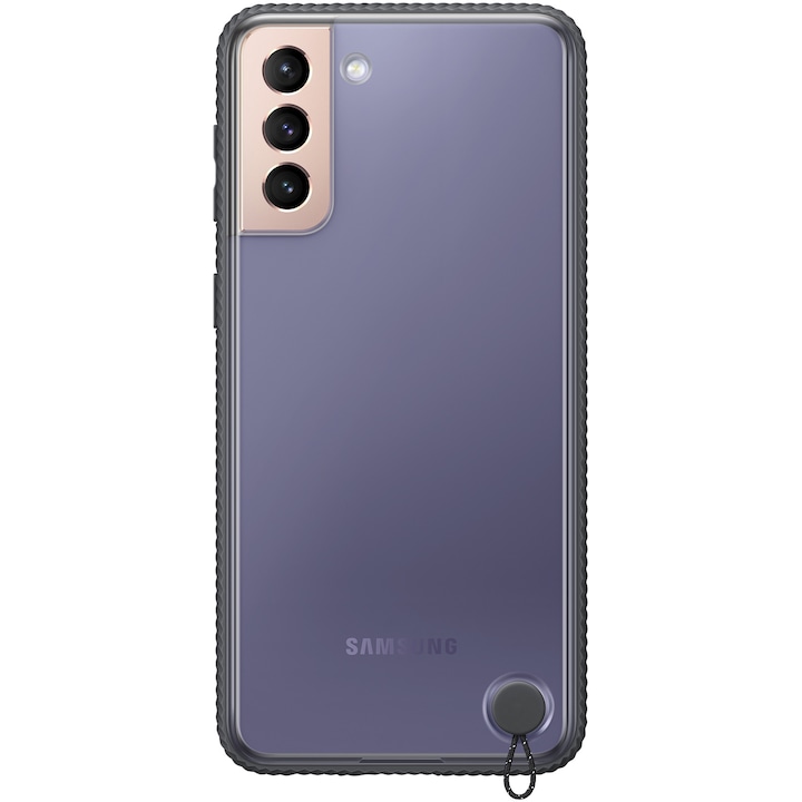Husa de protectie Samsung Clear Protective Cover pentru Galaxy S21 Plus, Black