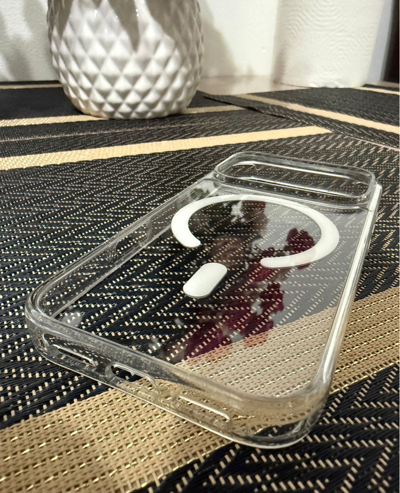 Husa de protectie compatibila Apple iPhone 17 Pro Max, Alfkary magsafe, transparenta