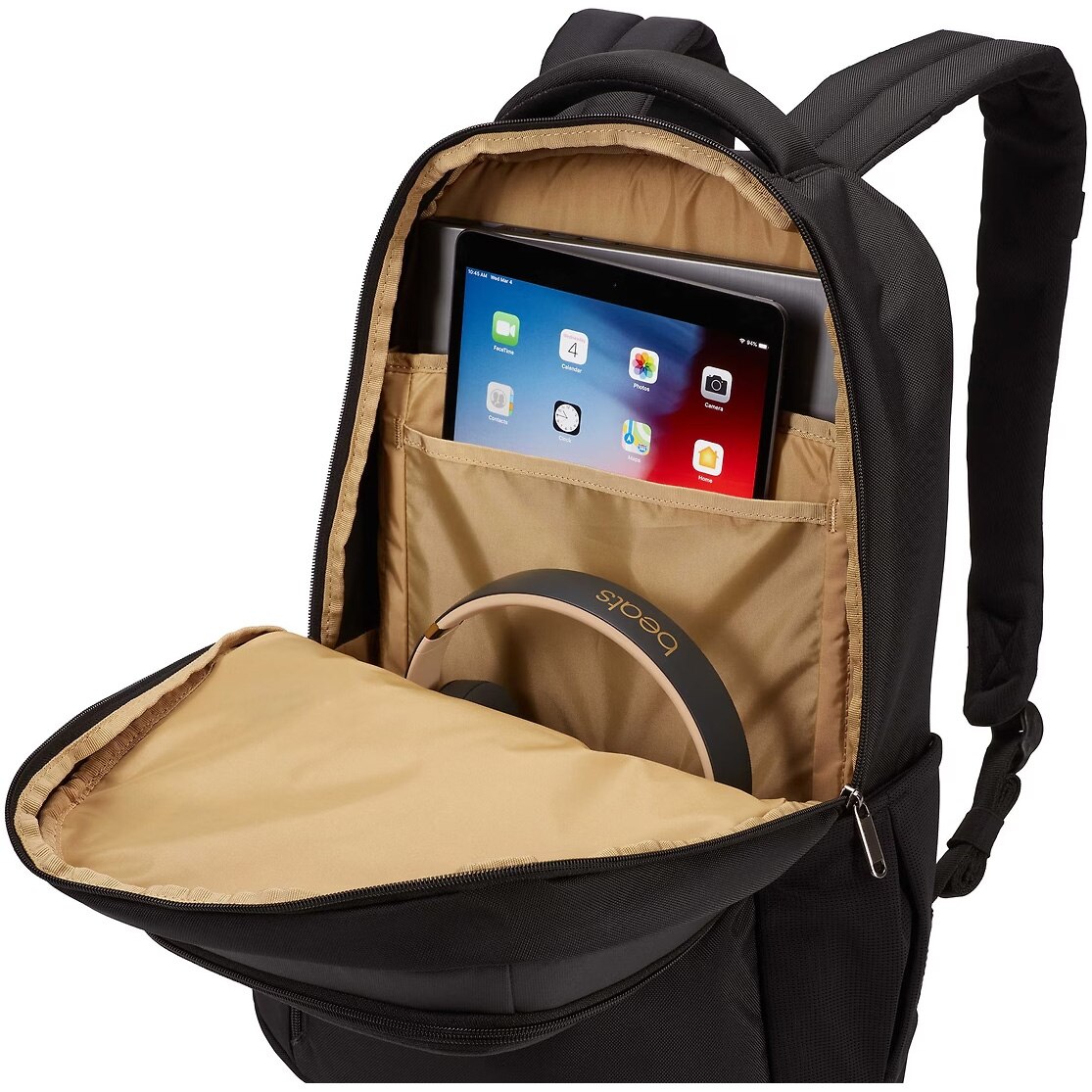 Rucsac Case Logic,pentru notebook de max. 15.6 ", 2 compartimente, buzunar frontal x 2 buzunar lateral, nylon, negru
