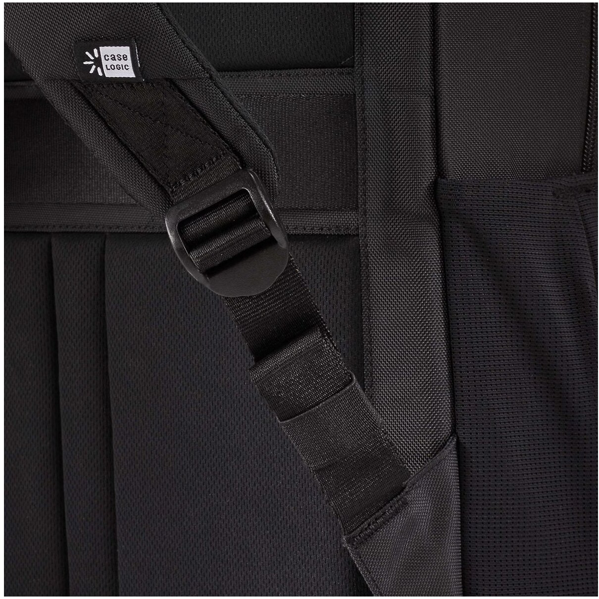 Rucsac Case Logic,pentru notebook de max. 15.6 ", 2 compartimente, buzunar frontal x 2 buzunar lateral, nylon, negru