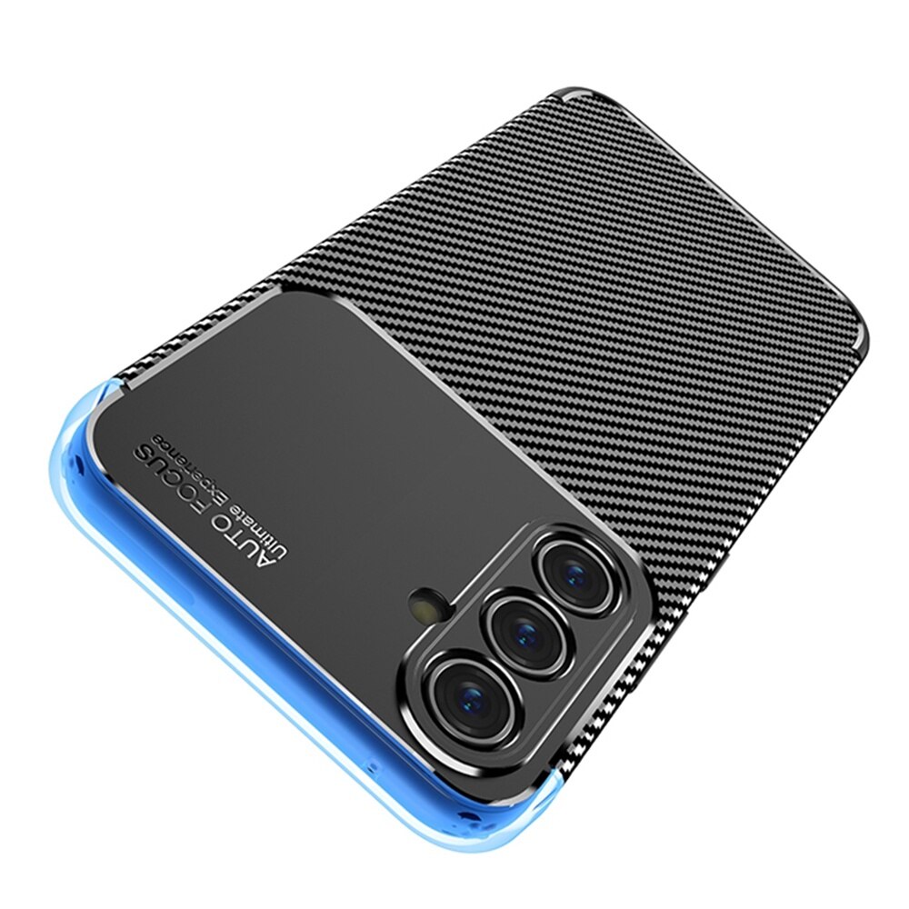 Husa protectie Mat-Tech compatibila cu Samsung Galaxy A54 5G, Carbon Design Autofocus, Protectie Camere, Finisaj Mat, Anti-Shock, Anti-Fingerprint, Rezistenta la impact, Negru