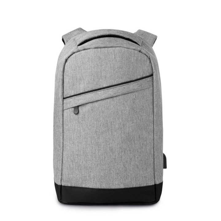 Rucsac cu bretele buretate Evolt, Laptop 13 inch, poliester, Gri